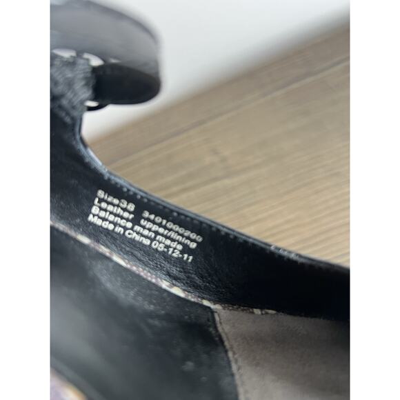 Dansko Shoes Womens 7.5 Bett Black Leather Mary Jane Pump Heels Dark Academia - Picture 10 of 10